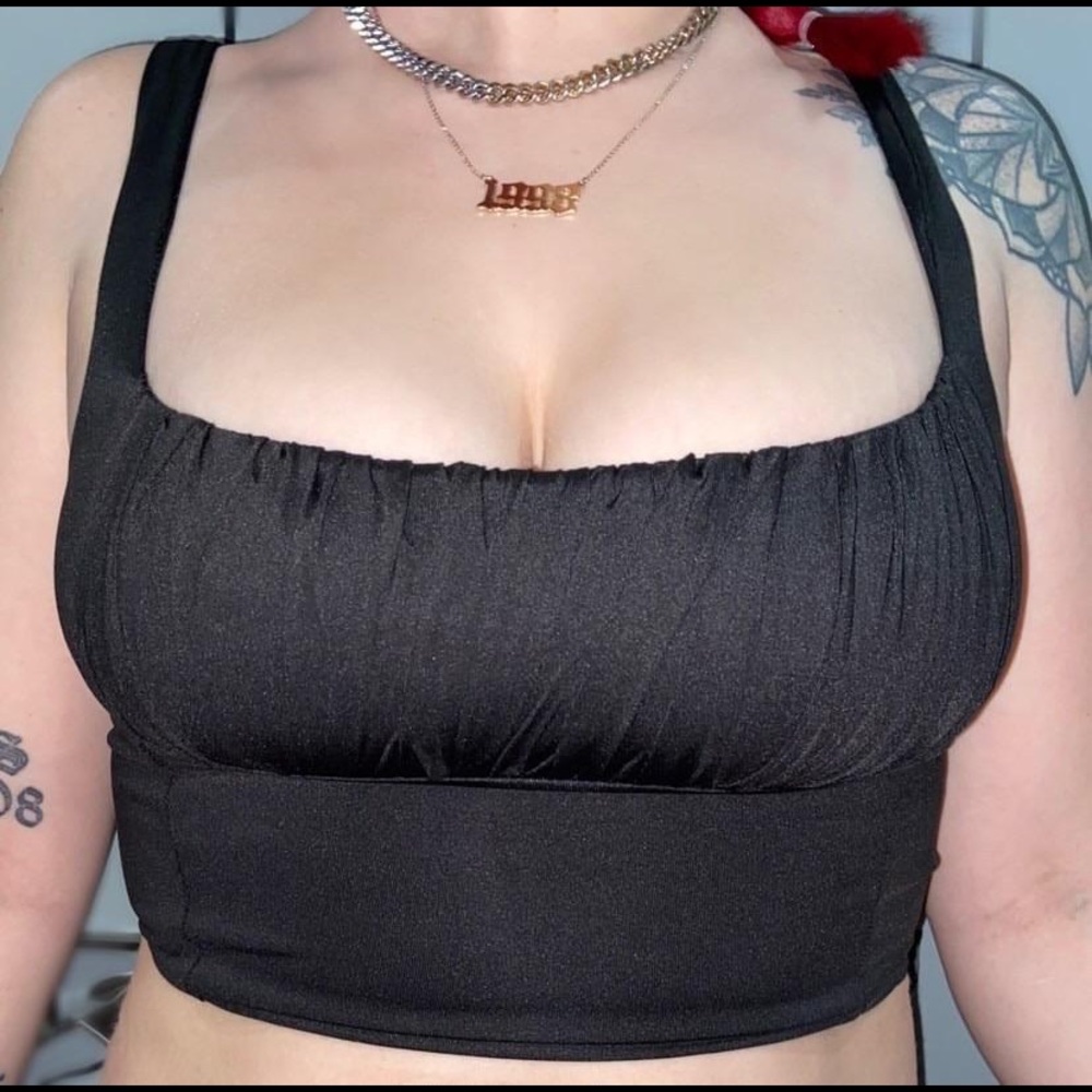Black Bustier Top